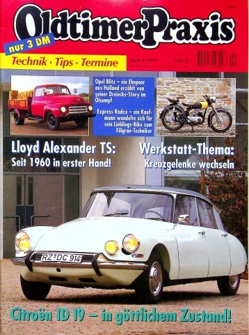 Deckblatt Oldtimer Praxis (04/1996)